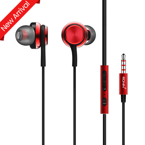 Ronin R 17 Metallic Earphones Shopping Click Pk